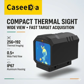 Mini Thermal Pistol Scope 256x192 Portable Thermal Imaging Pistol Scope 13mm F0.93 IP67 Durable Thermal Monocular for Hunting