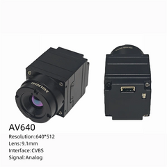 AV640：New Design 640X512 Resolution USB product with 9MM Focal length Thermal Imaging Infrared Camera Module