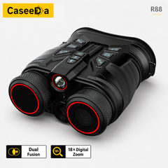 Caseeda Multi-spectral Thermal&Night Vision&Daylight  Laser Rangefinder Flashlight and GPS Multi Function Binocular for Outdoor Observation
